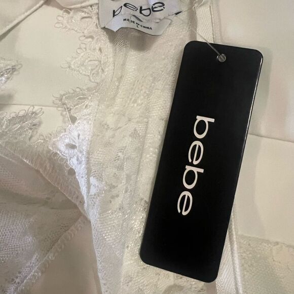 Bebe White Lace Detail Garment - Picture 6 of 6